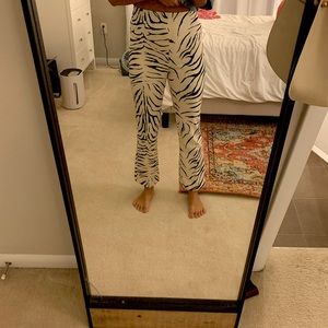 Zara zebra print pants